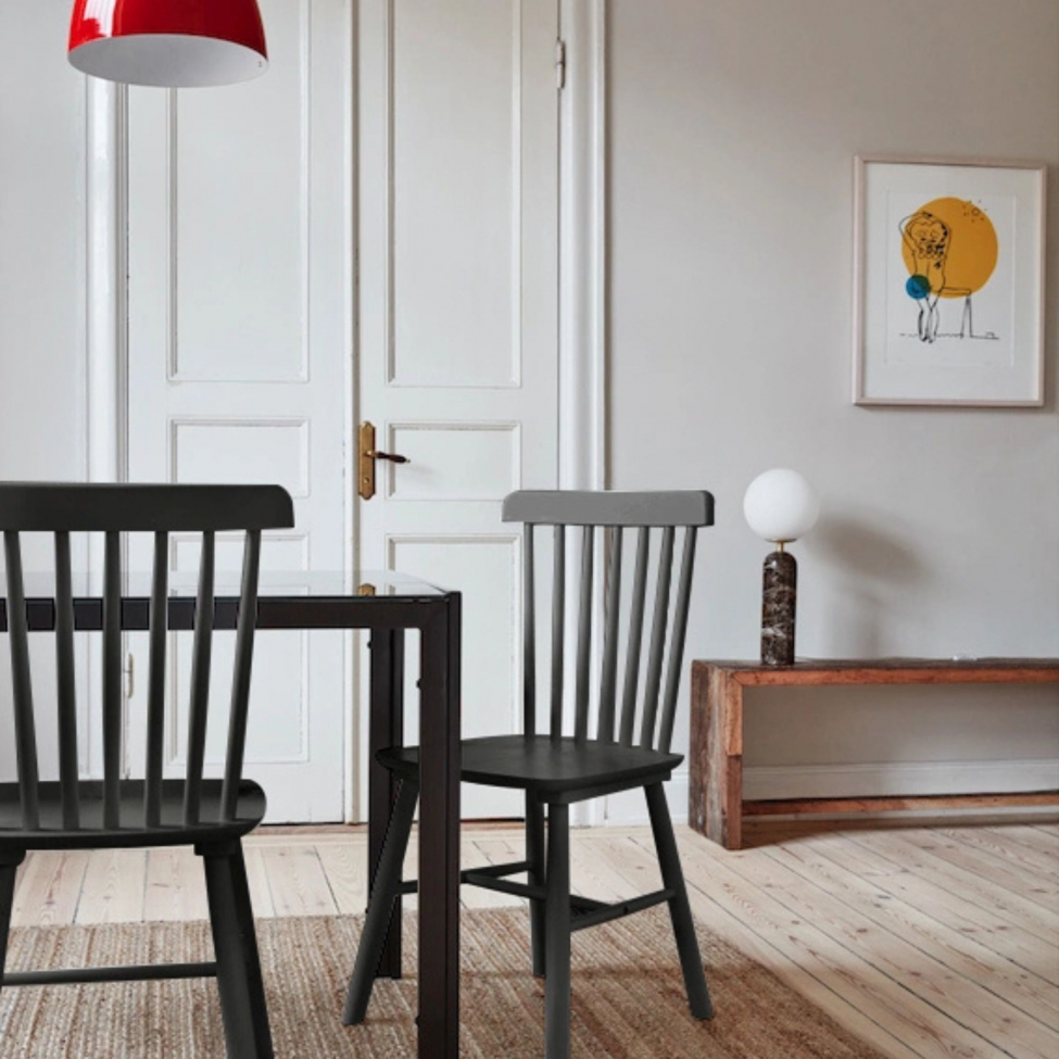 Pinnstol 'Elsa' - Svart