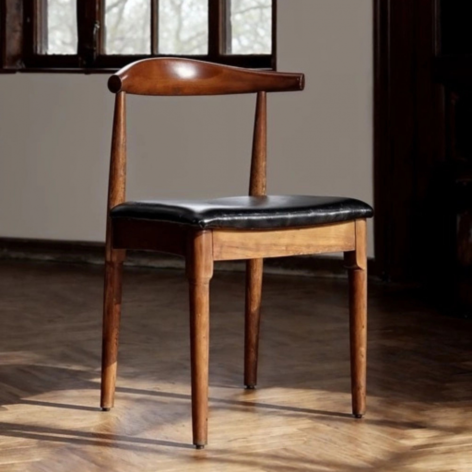 Stol 'Fager' - Valnöt/Svart