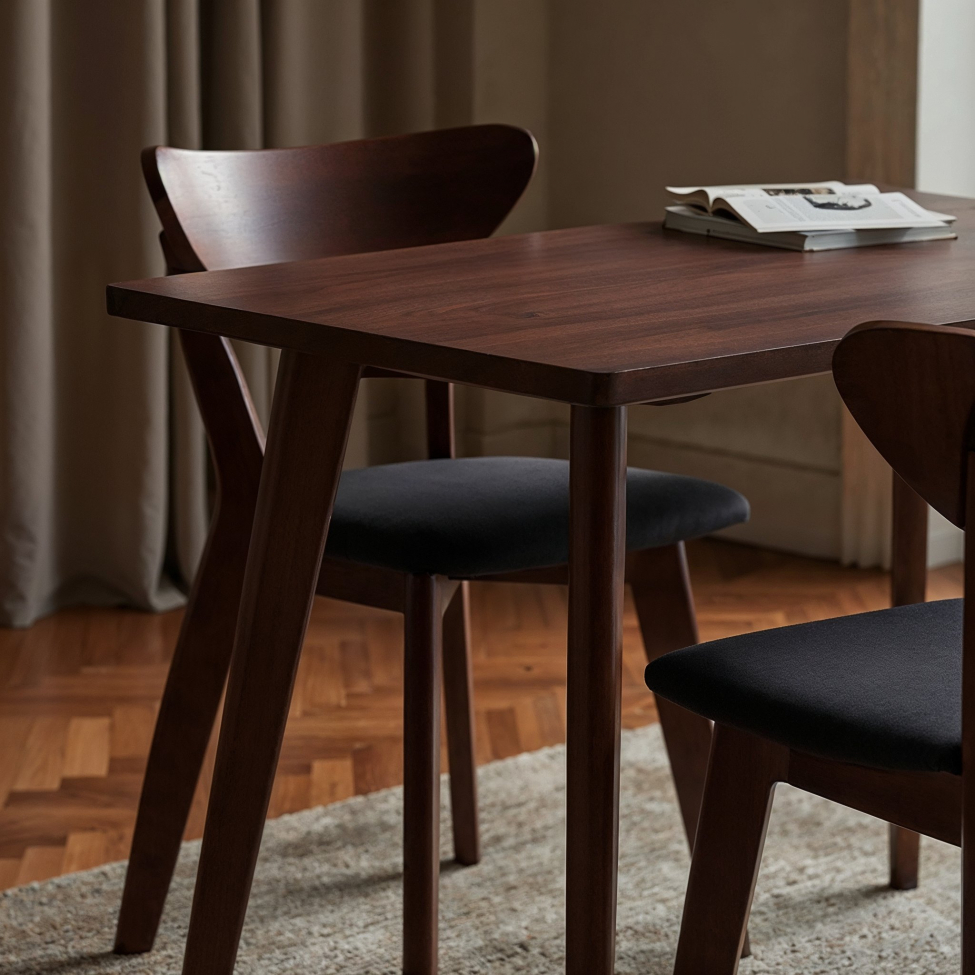 Stol 'Sirdal' - Valnöt/Mörkgrå