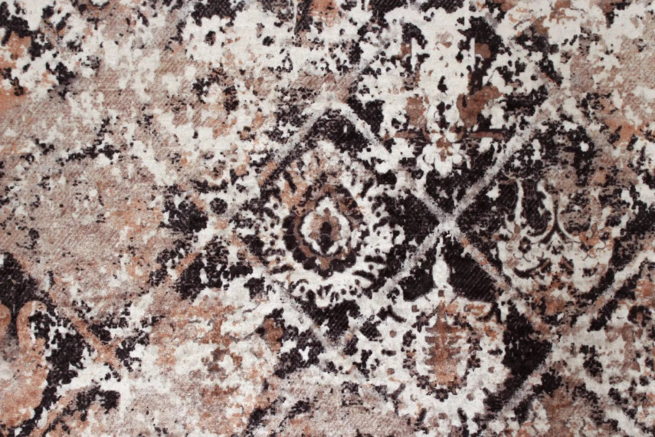 Wiltonmatta 'Douz' 200x280cm - Svart/Multi