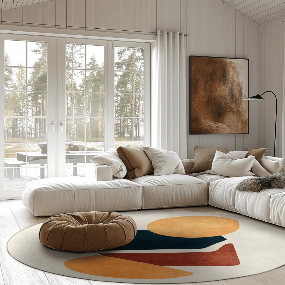 Rund Matta 'Beira' 200cm - Multi