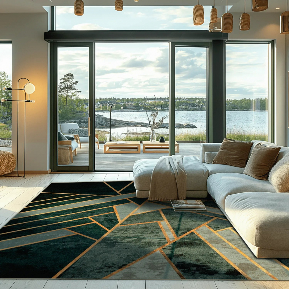 Wiltonmatta 'Amasra' 80x350cm - Grön