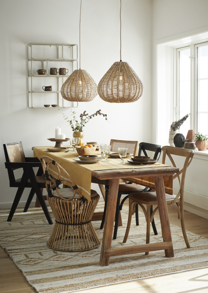 Stol 'Rattan' - Svart