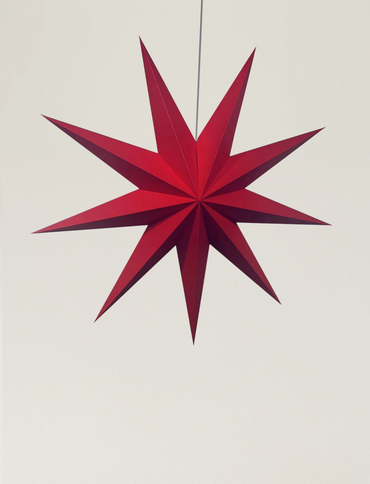 Adventsstjärna 'Vintergatan' 118cm - Röd