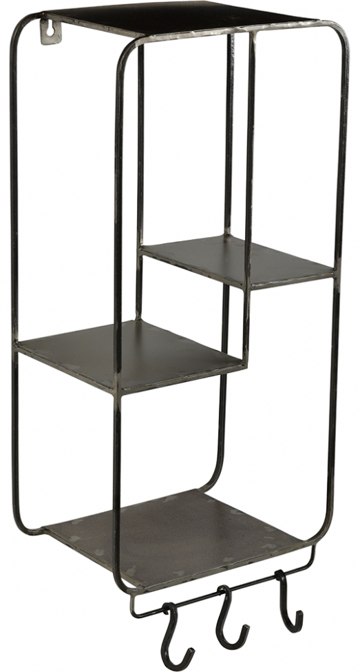 vägghylla '3 hooks' - järn
