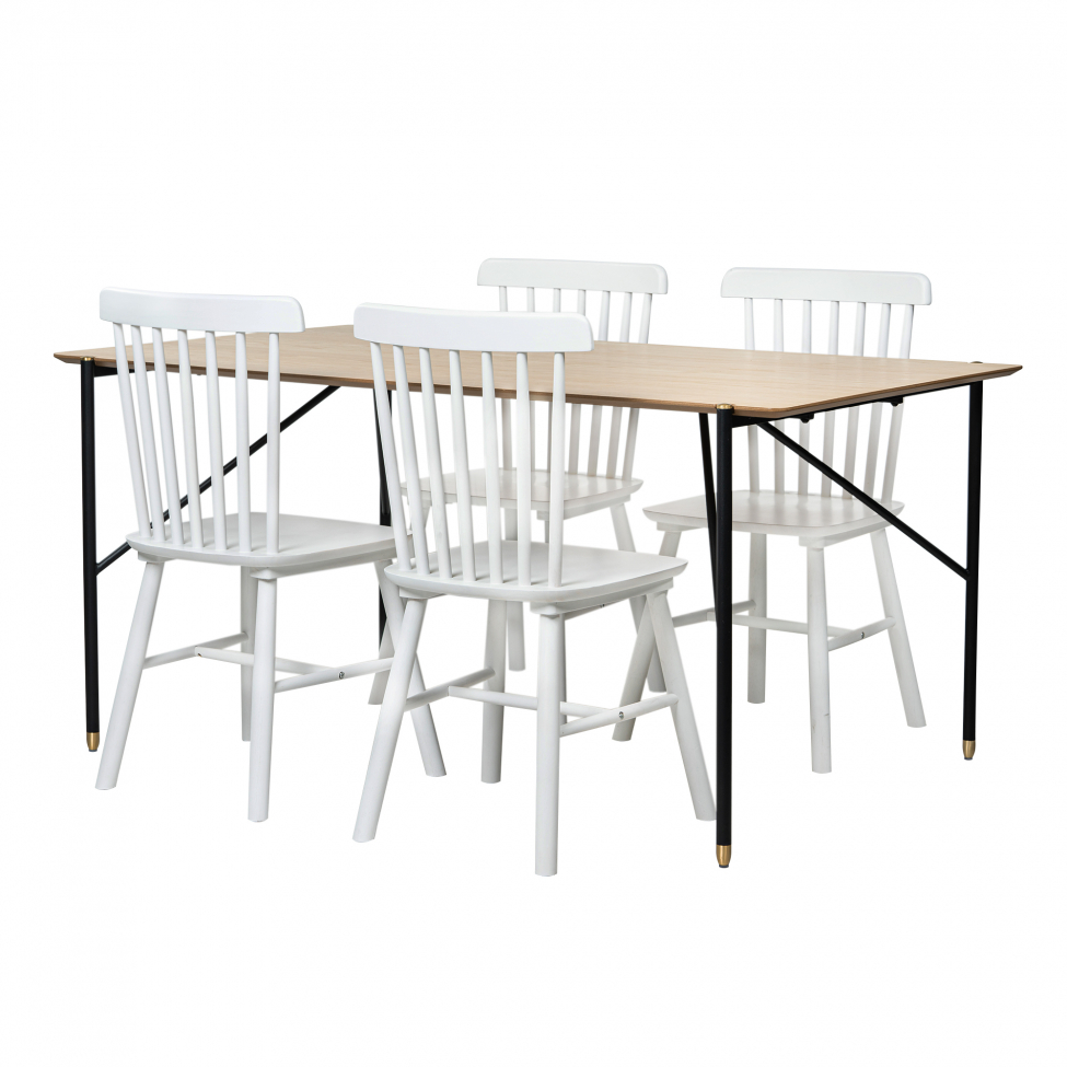 matgrupp 'hornstull elsa' - 1 bord & 4 stolar