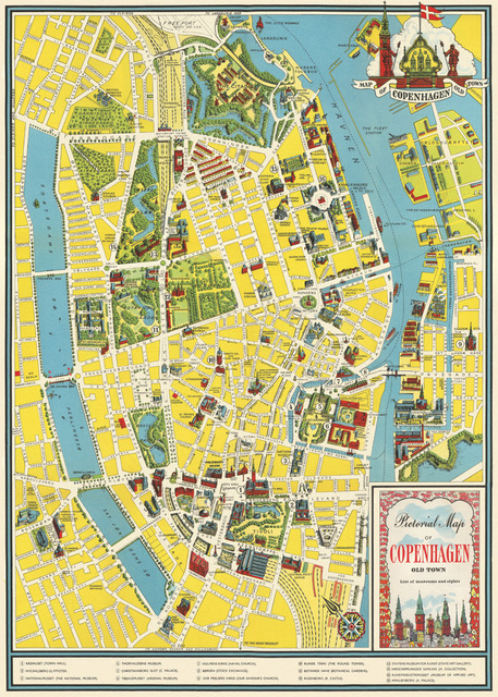 Poster - Karta Köpenhamn | Reforma Sthlm