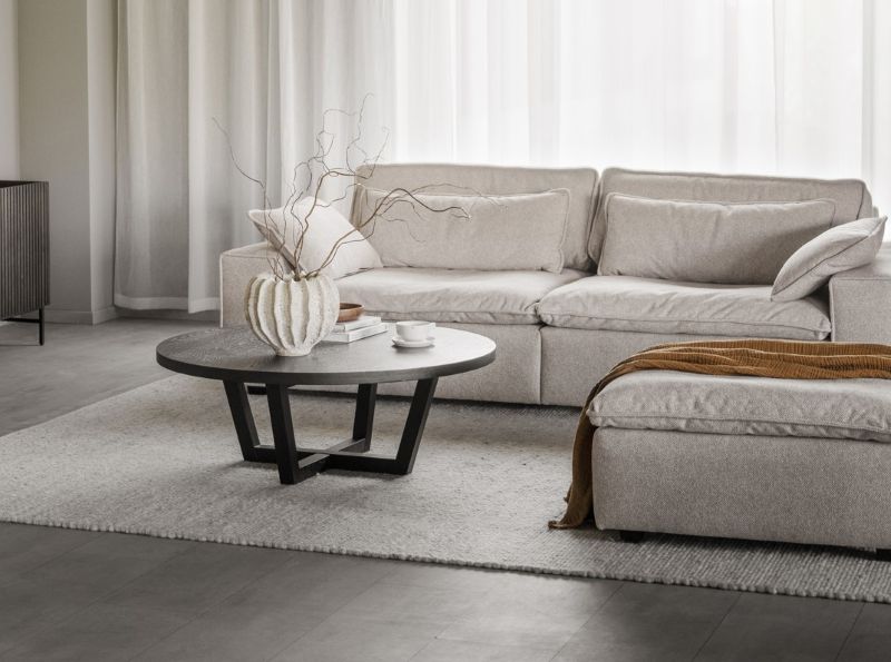 Beige soffa