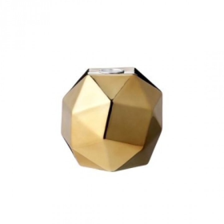 Ljusstake geometrisk - Guld i gruppen hos Reforma (277022)