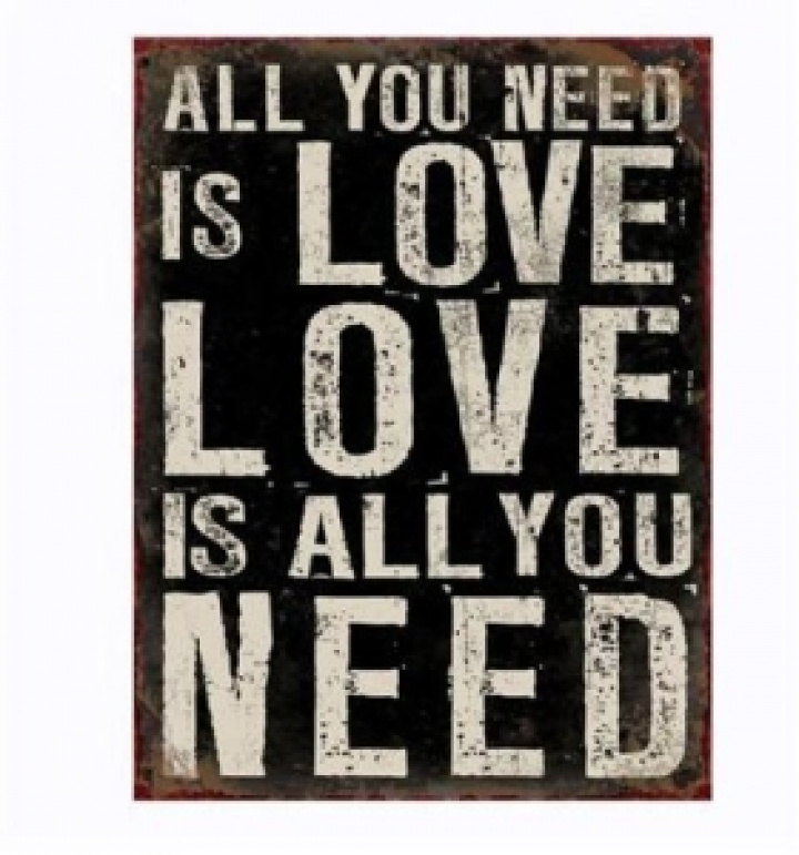 Skylt - All you need is love i gruppen hos Reforma (em2430)