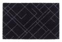 Hallmatta \'Lines\' - Svart 60x40 cm