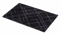 Hallmatta \'Lines\' - Svart 60x40 cm