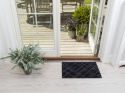Hallmatta \'Lines\' - Svart 60x40 cm