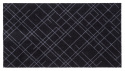 Hallmatta \'Lines\' - Svart 120x67 cm