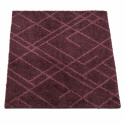 Hallmatta \'Lines\' - Mörkröd 60x40 cm
