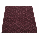 Hallmatta \'Lines\' - Mörkröd 90x60 cm
