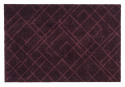 Hallmatta \'Lines\' - Mörkröd 90x60 cm