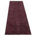 Hallmatta \'Lines\' - Mörkröd 250x67 cm