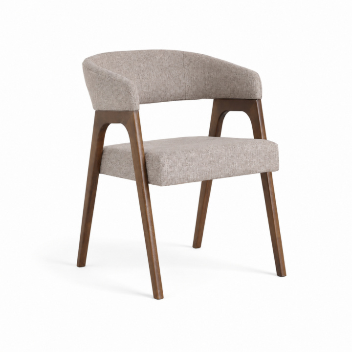Stol \'Alba\' - Valnöt/Greige i gruppen Möbler / Sittmöbler / Stolar hos Reforma (071-walnut-beige)