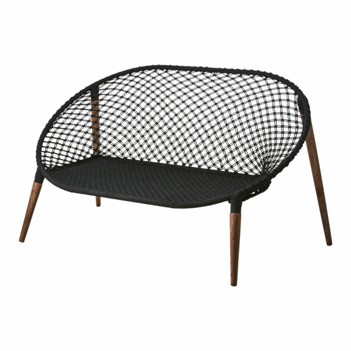 Soffa \'Elof\' - Makramé/svart i gruppen Möbler / Soffor / 2-sits soffor hos Reforma (084-016-60)