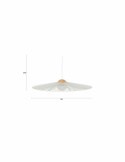 Taklampa ‘Belle S’ Ø65 cm - Beige