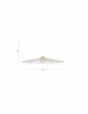 Taklampa ‘Belle L’ Ø80 cm - Beige