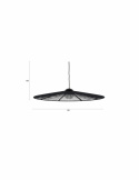 Taklampa ‘Belle L’ Ø80 cm - Svart