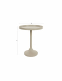 Sidobord \'Jason\' Ø46 cm - Beige