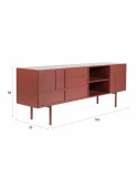 Sideboard ‘Davis’ - Röd