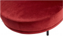Sittpuff/Fotpall - Velour/röd