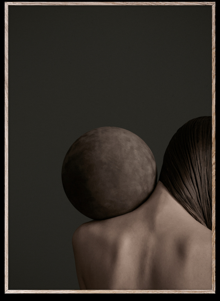 Poster 'Close Contact' 70x100 Grå/Brun