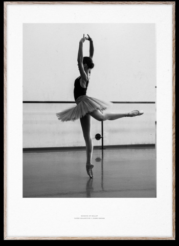 Affisch \'Essence of Ballet 04\' 50x70 cm - Svart / Vit