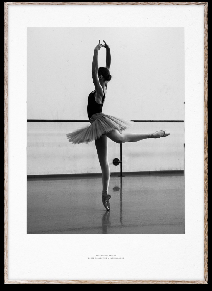 Poster 'Essence of Ballet 04' 50x70 cm - Svart/Vit