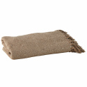 Pläd med fransar - Beige