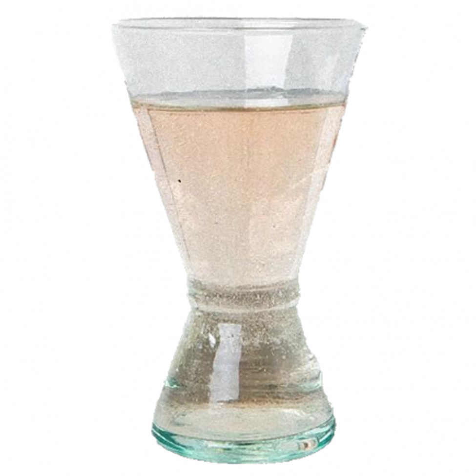 Vinglas \'Handmade\' - tervunnet glas