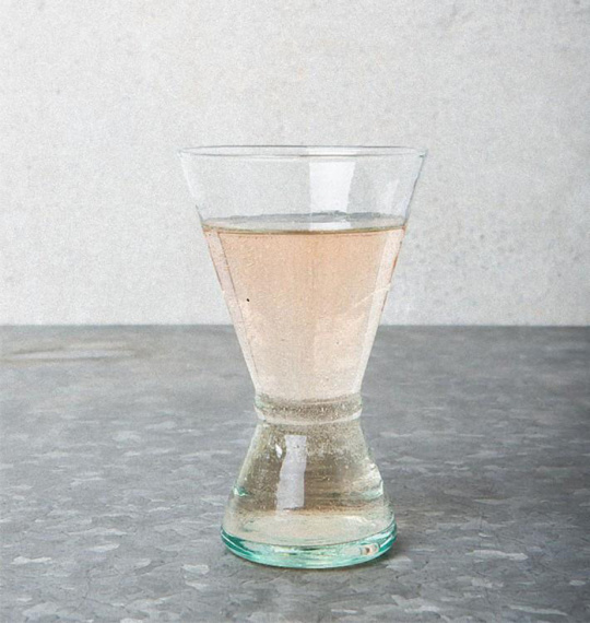 Vinglas \'Handmade\' - tervunnet glas