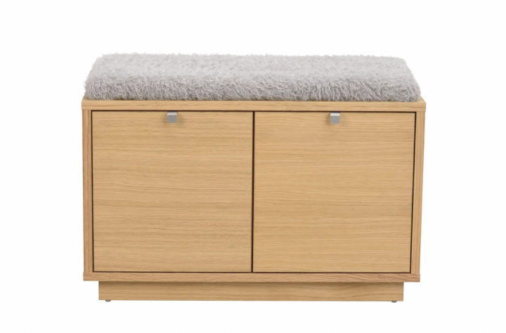 Bänk \'Confetti\' 70cm - Ek/Ljusgrå i gruppen Möbler / Sittmöbler / Bänkar hos Reforma (103754)