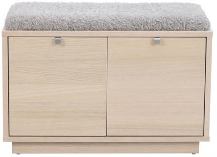 Bänk \'Confetti\' 70cm - Vitpigmenterad/ Ljusgrå i gruppen Möbler / Sittmöbler / Bänkar hos Reforma (103760)