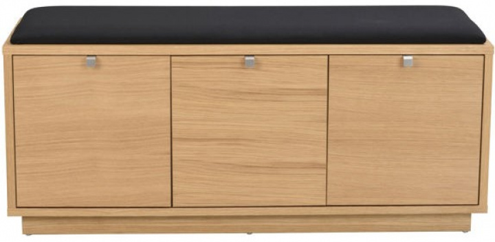 Bänk \'Confetti\' 106cm - Ek/ Svart i gruppen Möbler / Sittmöbler / Bänkar hos Reforma (103761)