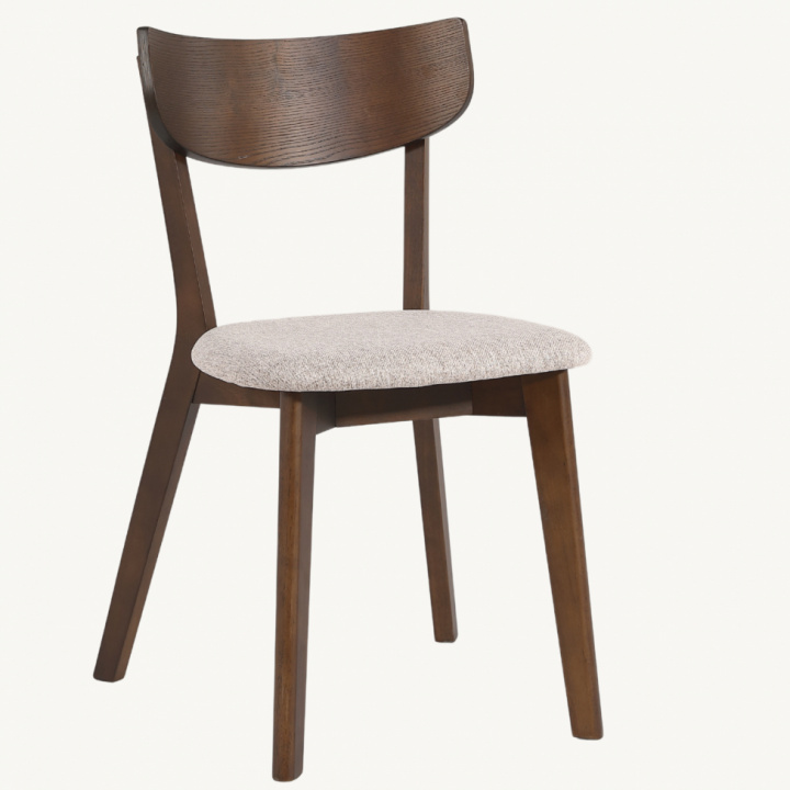 Stol \'Saba\' - Valnöt/Greige i gruppen Möbler / Sittmöbler / Stolar hos Reforma (1081-walnut)