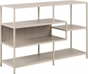 Bokhylla \'Seaford\' 114x78cm - Grå
