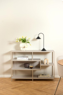 Bokhylla \'Seaford\' 114x78cm - Grå