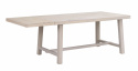 Matbord \'Brooklyn\' 170x95cm - Vitpigmenterad Ek