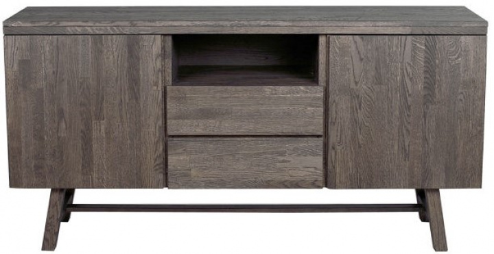 Sideboard \'Brooklyn\' 160x45cm - Mrkbrun i gruppen MBLER / Hyllor & frvaring / Sideboards hos Reforma (108544)