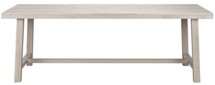 Matbord \'Brooklyn\' 220x95cm - Vitpigmenterad i gruppen Möbler / Bord / Matbord hos Reforma (108561)