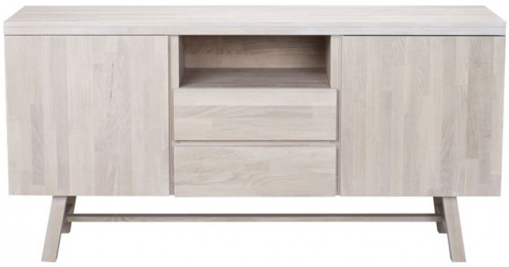 Sideboard 'Brooklyn' 160x45cm - Vitpigmenterad