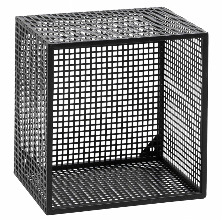 Vägghylla 'Wire' - Svart 32x32