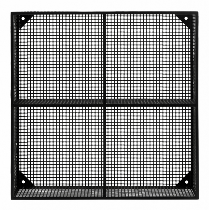 Vägghylla box \'Wire\' 4 hyllplan - Svart i gruppen Möbler / Hyllor & förvaring / Vägghyllor hos Reforma (1098)
