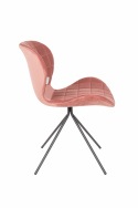 Stol \'Omg\' - Sammet/Rosa