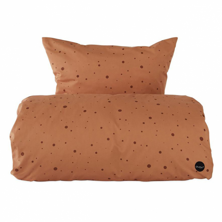 Bäddset \'Dot\' - Brun 200cm i gruppen Inredning / Textilier / Sängkläder hos Reforma (1102045)